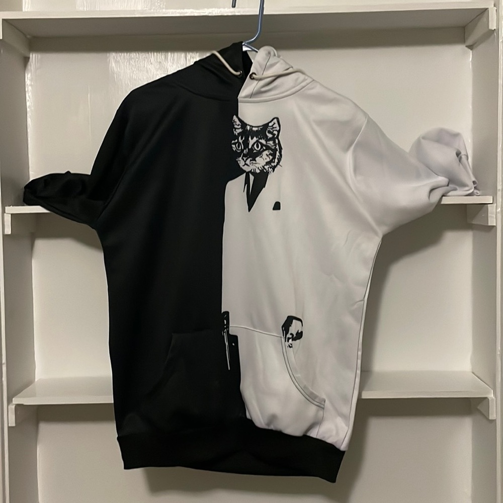 Mr Bao Long + Miss Go 3XL pullover hoodie, kangaroo pockets, drawstring hood